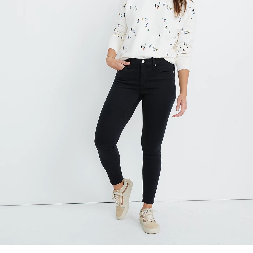MADEWELL 9” HIGH RISE SKINNY BLACK JEAN SIZE 26